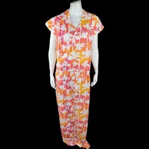 Candace Cameron Bure Sunkissed Regular Jumpsuit Apricot Palm 3X NWOT Stretch